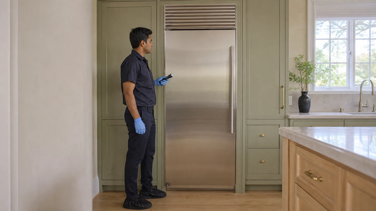 Built-in refrigerator diagnostic visit in Newton
